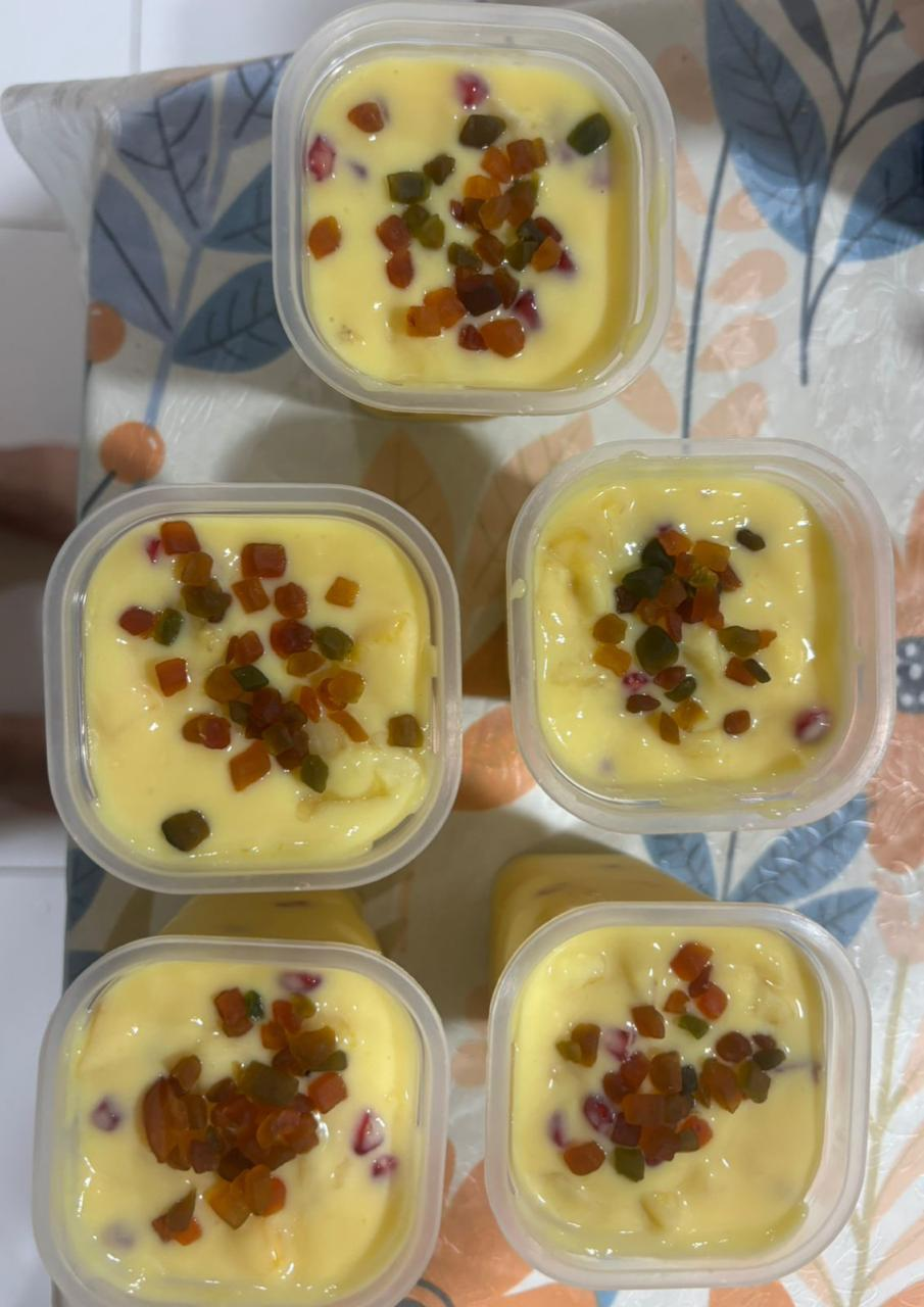 Homemade fruit custard from Nivedas Kitchen
